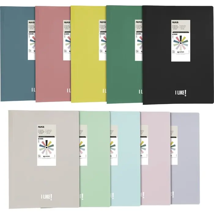 Envío Exprés Carpeta 40 Fundas Poliplas Pp I Like3 Rosa Soft