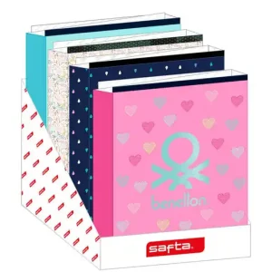 Artesanal Carpeta Carton Folio 4 Anillas Safta Lomo Ancho Expositor