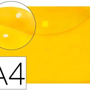 Sobre Velcro Liderpapel A4 Pp Amarillo Nuevo Modelo