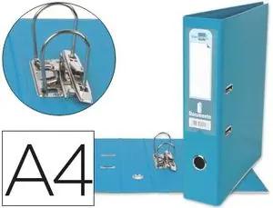 Archivador Palanca Liderpapel A4 75 mm Forrado Pvc con Rado Celeste Máxima Calidad