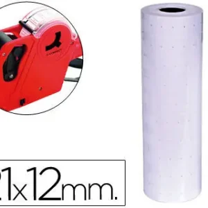 Mayoreo Rollo 1000 Etiquetas Etiquetadora Q-Connect Blanca 21 X 12 mm Lisa
