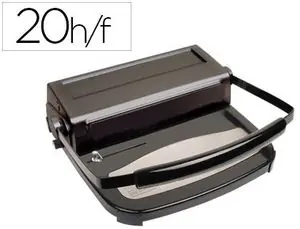 Encuadernadora para Espiral Yosan 64U Paso 5:1 Perfora 20 Hojas Tamaño Din A4 Encuaderna Hasta 450 H Auténtico