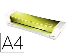 Plastificadora Leitz Ilam Home Office Din A4 con 2 Rodillos Hasta 125 Mc Color Verde Envío Inmediato
