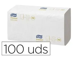 Precio Económico Toalla Secamanos Tork Xpress Extrasuave Engarzada 2 Capas 34X21,2 cm Paquete de 100 Unidades