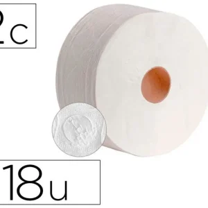 Gran Oferta Papel Higienico Dahi Jumbo 2 Capas Celulosa Blanca 140 Mt Mandril 45 mm Pack de 18 Rollos