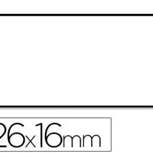 Profesional Etiquetas Meto Onduladas 26 X 16 mm Blanca Adh. Rollo de 1200 Etiquetas