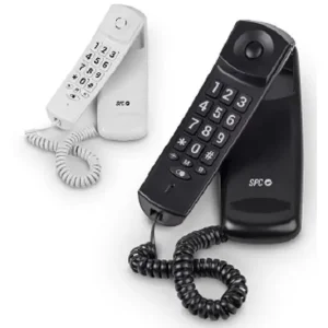 Telefono Spc Sobremesa/mural Original Lite 2 Led con Rellamada 10 Memorias Color Negro Envío Gratis