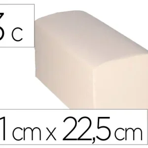Toalla Secamanos Bunzl Greensource Hidrosoluble Celulosa Blanco Plegado en V 3 Capas 21X22,5 cm Caja de 15 Moderno