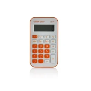 A Buen Precio Calculadora de Bolsillo Office Box 8 Digitos Naranja