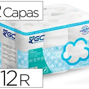 Papel Higienico Gc 2 Capas Paquete de 12 Rollos Popular