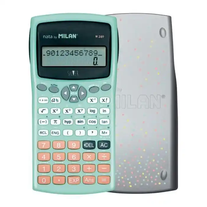Envío Gratis Calculadora Cientifica 240 Funciones M-240 Silver en Caja de Carton