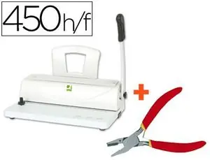 Precio De Fábrica Encuadernadora para Espiral Q-Connect Perfora 10 Hojas Tamaño A4 Encuaderna Hasta 450 Hojas Paso 5:1