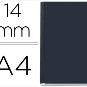 Compra Hoy Tapa de Encuadernacion Channel Rigida 35575 Negra Lomo C Capacidad 106/140 Hojas P-10