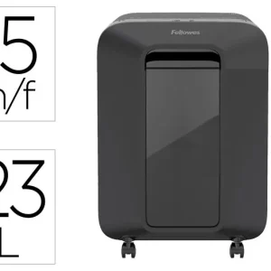 Alta Calidad Destructora de Documentos Fellowes Lx201 Capacidad de 15H Seguridad P5 Grapas Clips y Tarjetas 23 Li