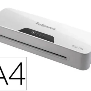 Plastificadora Fellowes Pixel A4 2 Rodillos Sistema Antiatasco Apagado Automatico Hasta 125 Mc Popular