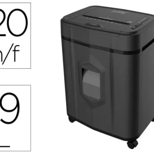 Destructora de Documentos Q-Connect Capacidad de Corte 120 H Auto / 10 H Manual Destruye Grapas Clips y Precio De Oferta