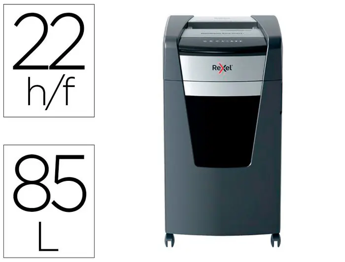 Garantía Incluida Destructora de Documentos Rexel Momentum Extra Xp422+ Capacidad Corte 22 H P4 Destruye Grapas Clips Cd y