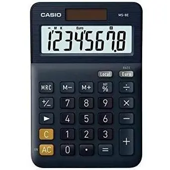 Casio Calculadora de Oficina Sobremesa Negro 8 Dígitos Ms-8E Gran Oferta