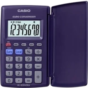 Calculadora de Bolsillo Casio 8 Digitos Hs-8 Vera con Tapa Envío Exprés