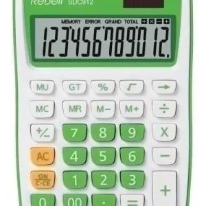 Última Oportunidad Calculadora Sobremesa Rebell 12 Digitos Sdc-912 Verde