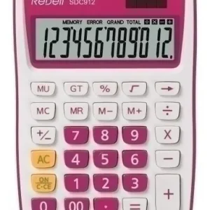 Calculadora Sobremesa Rebell 12 Digitos Sdc-912 Rosa Barato