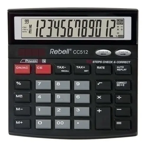 Precio Económico Calculadora Sobremesa Rebell 12 Digitos Cc512 Bx