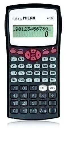 Calculadora Cientifica Milan 10+2 Digitos Negro/rojo (2 Líneas) Ocasión Especial