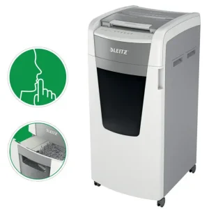Promoción Destructora de Documentos Leitz Iq Auto+ Office Pro 600 Capacidad de Corte 600 Hojas Destruye Grapas y Clips