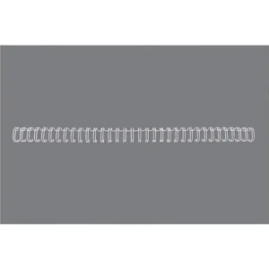 Profesional Espiral Wire Gbc N 5 7,9 mm Paso 3:1 Capacidad 70 Hojas Color Blanco Caja de 100 Unidades