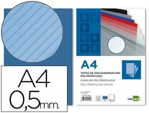 Tapa Encuadernar A4 Pp 0,5 Azul Paq 100 ud Imprescindible (Must-Have)