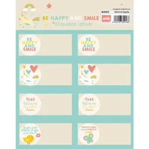 Ordena Ya Blister 16 Etiquetas Adhesivas Escolares Erik Be Happy