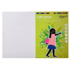 Paquete 25 Cartulinas Fabrisa 50X65 cm 180 Gr Blanco Promoción Exclusiva