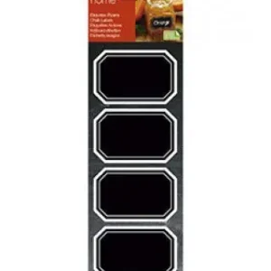 Etiquetas Negras Pizarra Ovaladas 80X50 mm Blister 10 ud Alta Calidad
