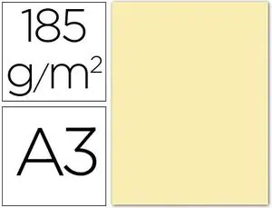 Tendencia Cartulina Canson A3 Crema 185 Gr Paq 50 ud
