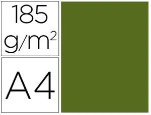 Cartulina Canson A4 Verde Safari 185 Gr Paq 50 ud Venta Final