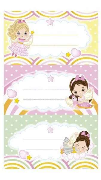 Ocasión Especial Pegatinas Escolares Niña Paquete 9 uds.