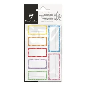 Solo Hoy Etiquetas Adhesivas Rectangulares Clairefontaine Multicolores Paquete 28 ud