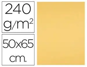 Cartulina Liderpapel 50X65 cm 240G/m2 Oro Paquete de 25 Unidades Máxima Calidad