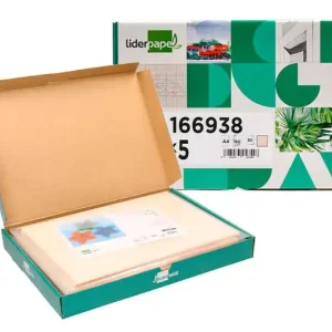 Última Versión Cartulina Liderpapel A4 180G/m2 Crema Paquete de 25+5 Hojas