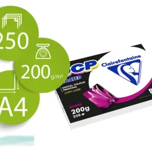 Alta Calidad Papel Fotocopiadora Color Dcp Coated Glossy Din A4 200 Gramos Paquete 250 Hojas