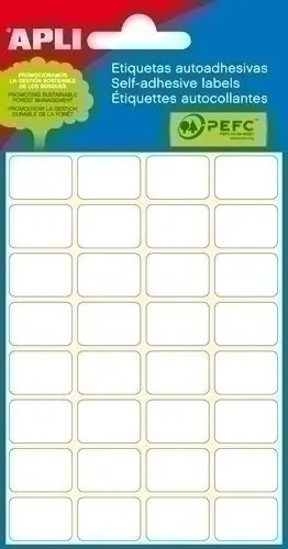 Compra Hoy Etiquetas Adh. manuales Bolsa Apli Blancas Mini C. romos (6H) 22X32 mm 54 uds. (02679)