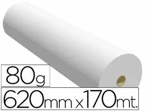 Alta Calidad Papel Reprografia Ppc para Planos 620X170Mt 80Gr