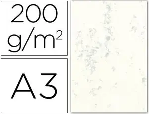 Cartulina Marmoleada Din A3 200 Gr. Crema Claro Paquete de 100 H. Compra Ahora