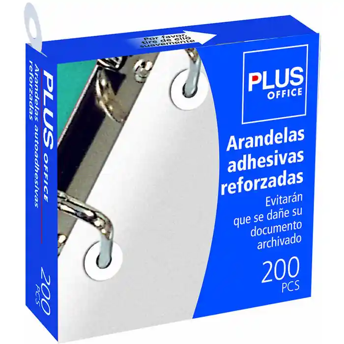 Arandelas Autoadhesivas Plus Office Reforzadas 13Mm Caja 200 ud Precio Económico
