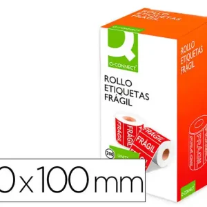 Stock Limitado Etiqueta Q-Connect Fragil 50X100 mm Rollo de 200 Unidades