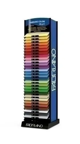 Cartulina 50X65 Fabriano Colore 185G Expositor+Contenido 2250 uds (75X30 Colores) Precio De Fábrica