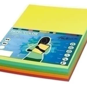 Últimas Unidades Papel de Color A4 Fabrisa 80 Gr Paquete 100 Hj Surtido Fuerte