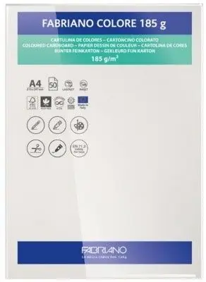 Cartulina Fabriano A4 185 Gr Blanca Paquete 50 ud Bestseller