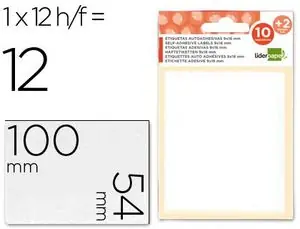 Precio Bajo Etiquetas Liderpapel 54X100 mm Sobre 10 Hj + 2