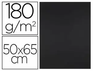 Cartulina Liderpapel Negro 50X65 cm 180 Gr Paq 25 ud Auténtico